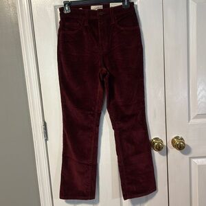 NWT Universal Thread Maroon Corduroy Pants. Size 2R